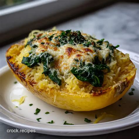 Creamy Garlic Parmesan Spaghetti Squash