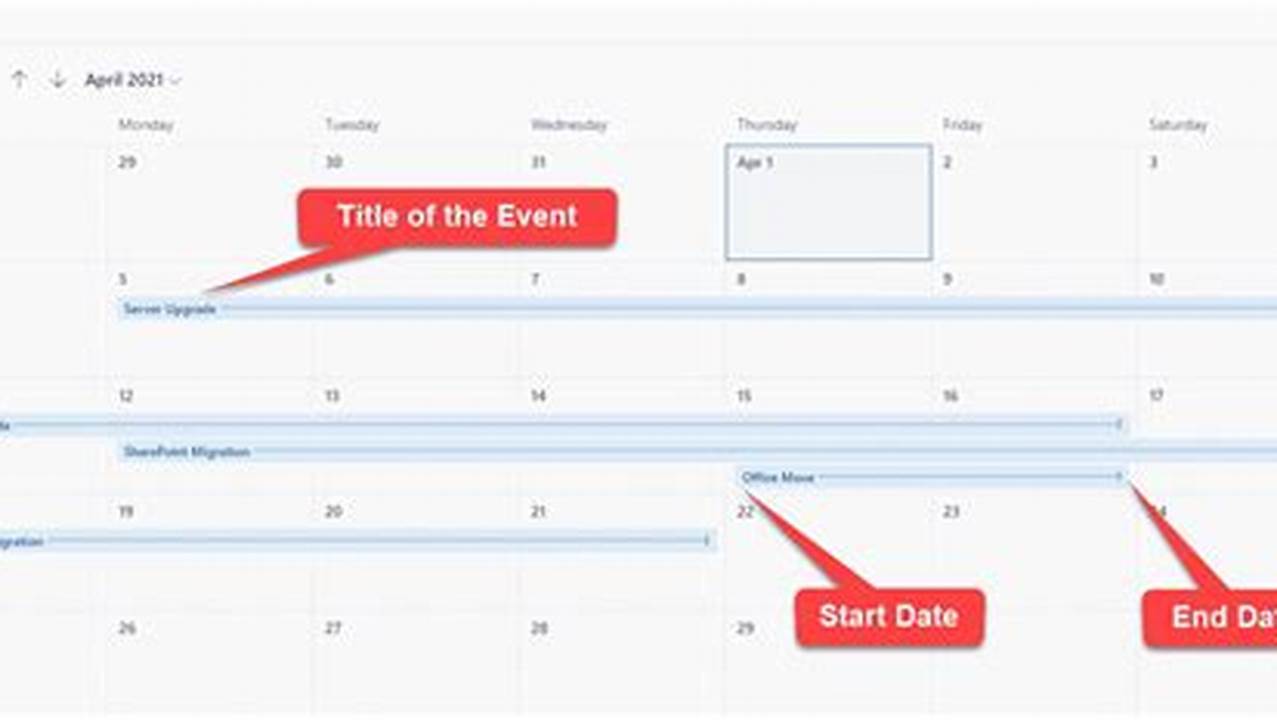 Create A Calendar View From A List