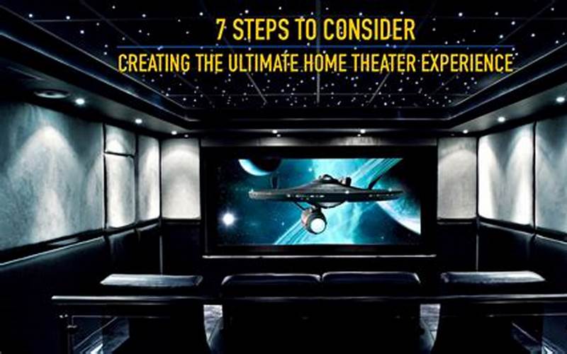 Create A Home Theater Experience