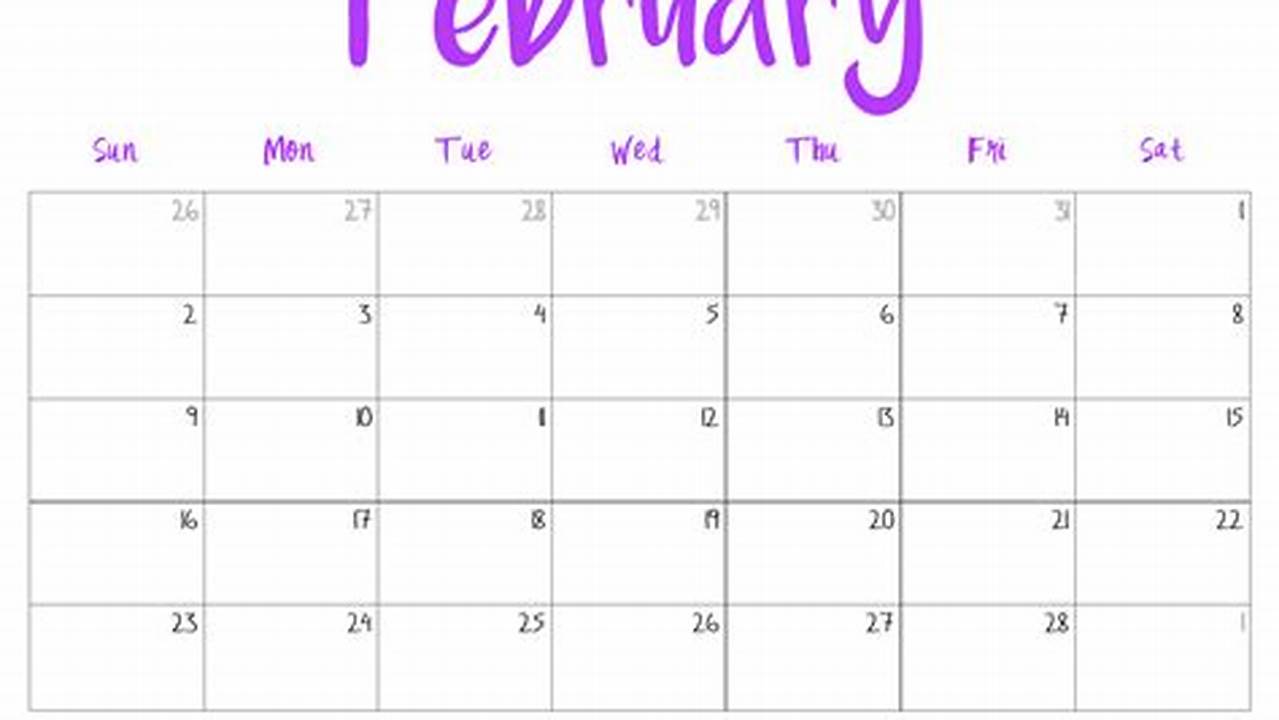 Create A Personalized Calendar For February 2025 Printable Bookmarks