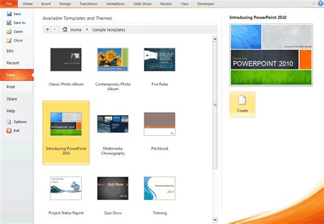 Create A Powerpoint Template 2010