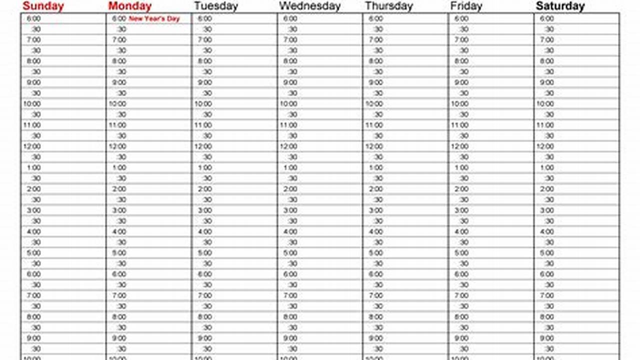 Create A Weekly Calendar For 2024 With Ease