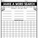Create A Wordsearch Free Printable