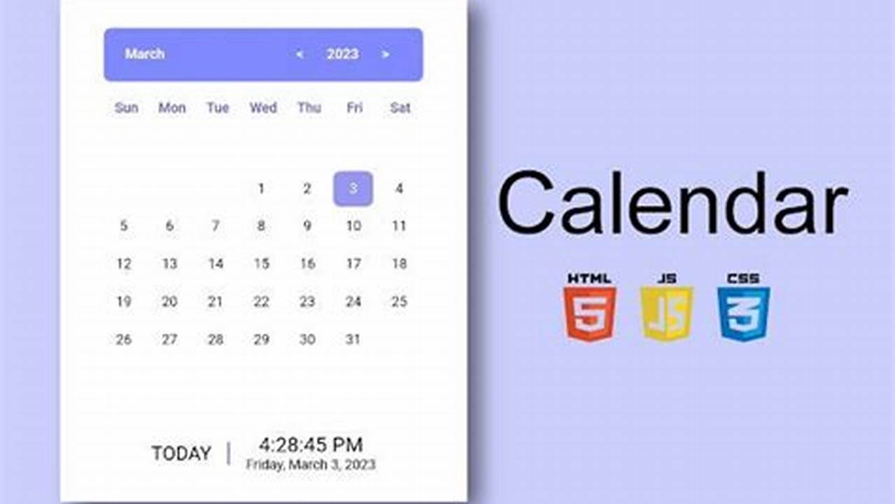 Create Calendar Using Html