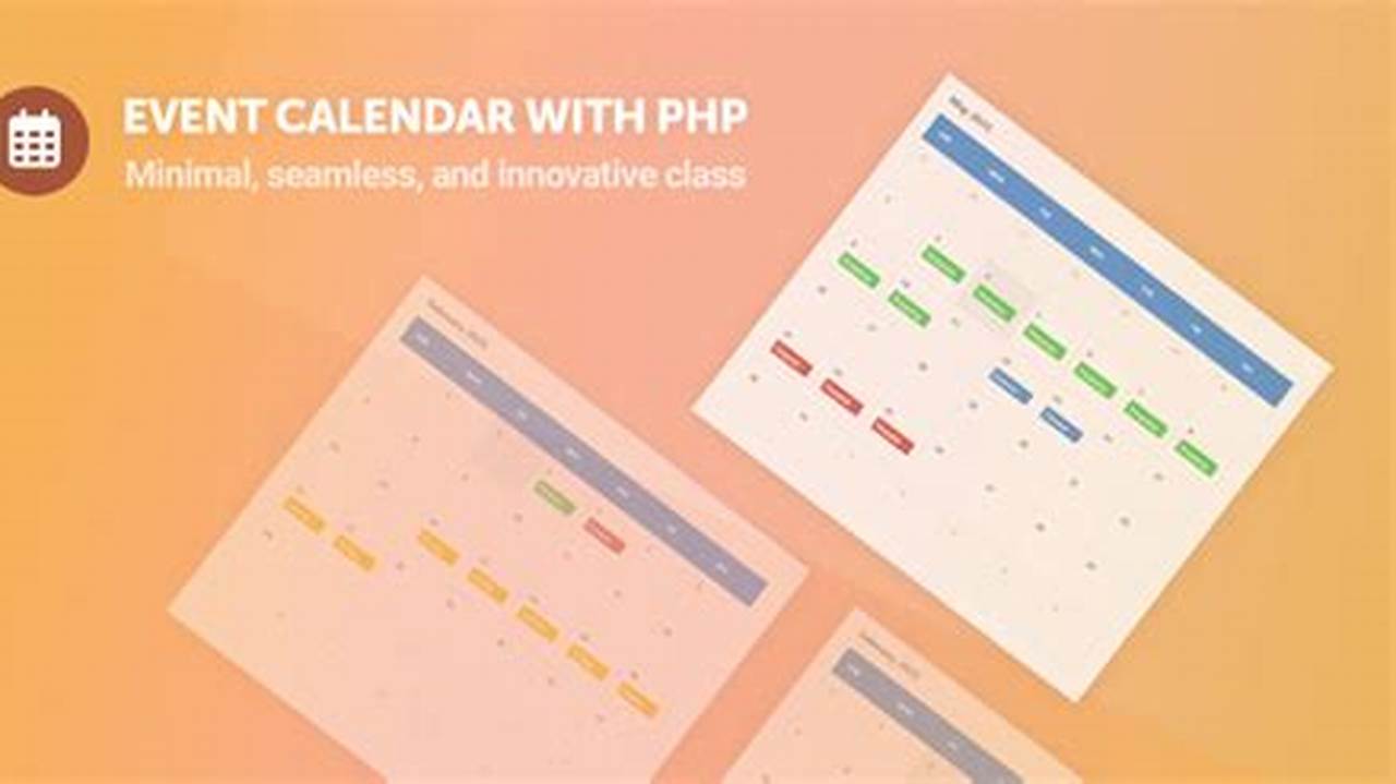 Create Event Calendar In Php
