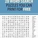 Create Free Printable Word Search