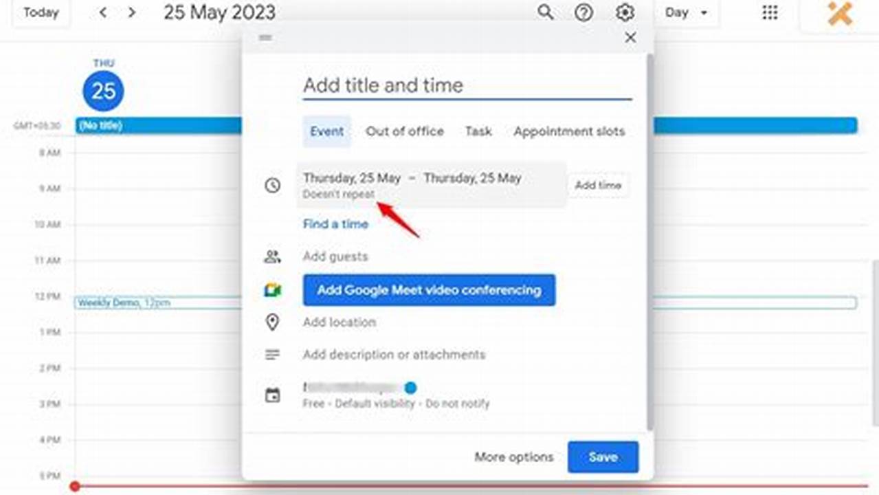 Create Google Calendar Event Url
