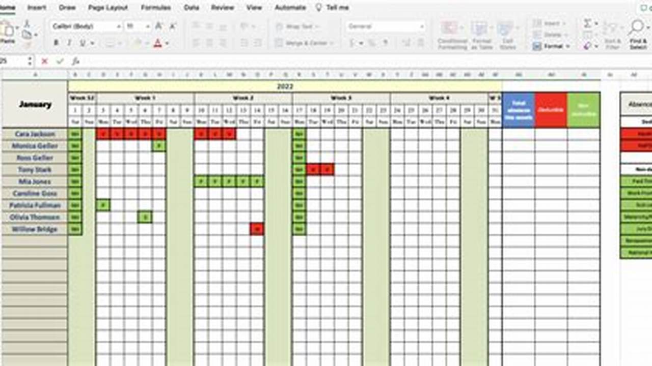 Create Holiday Calendar In Excel