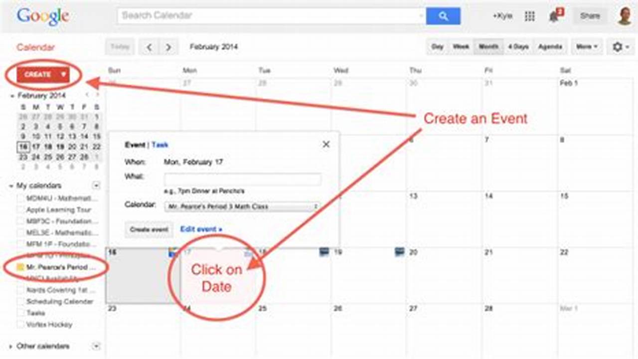 Create Public Calendar Google