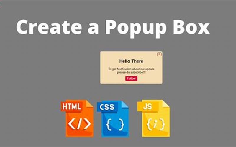 Create The Pop-Up Element