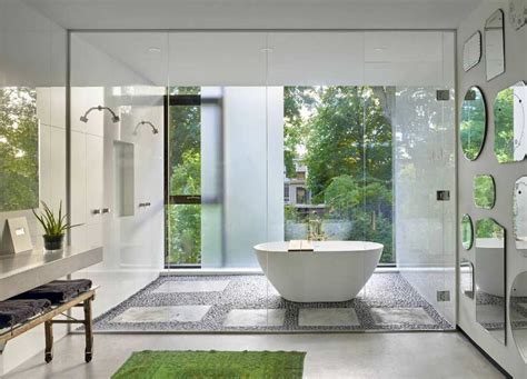 Create a spalike oasis in your master bath Framed bathroom mirror