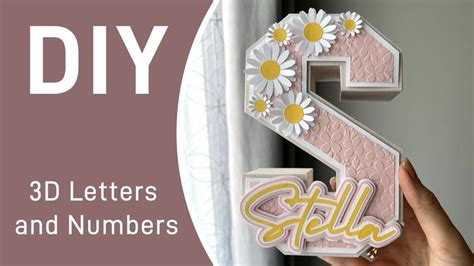 Create Amazing Crafts with a 3D Letter Template for Cricut!
