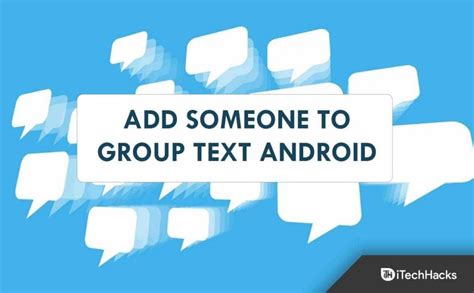 Create And Add Participants To Group Text On Android