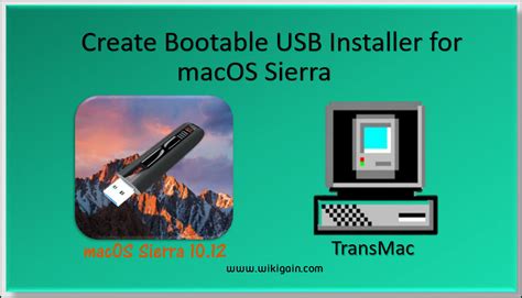 Create Bootable USB Installer for macOS Sierra Using TransMac