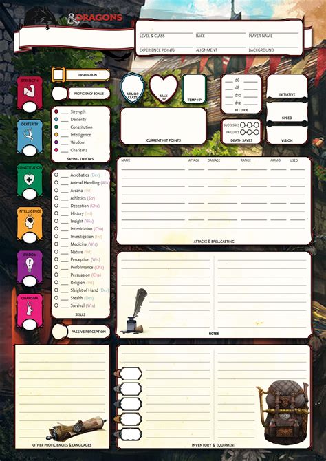 Create Character Sheet Dnd 5e