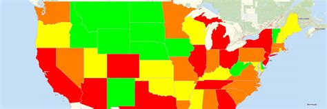 Create Color Coded Us Map