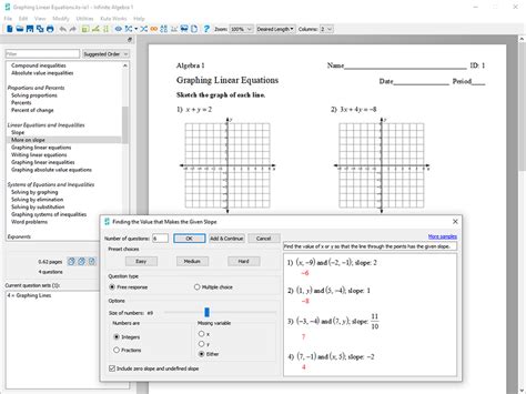 Create Custom Pre-Algebra, Algebra 1, Geometry, Algebra 2 