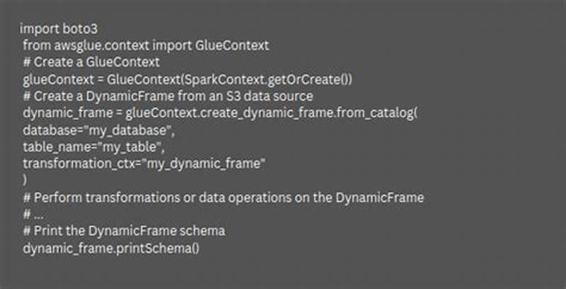 Create Dynamic Frame From Catalog Partition