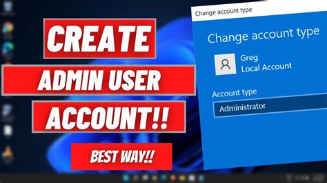 Create New Admin Account