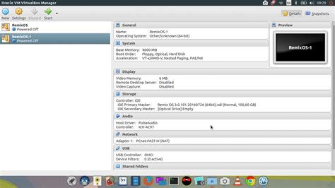 Create Remix OS Virtual Machine