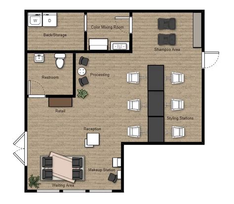 Create Salon Floor Plan