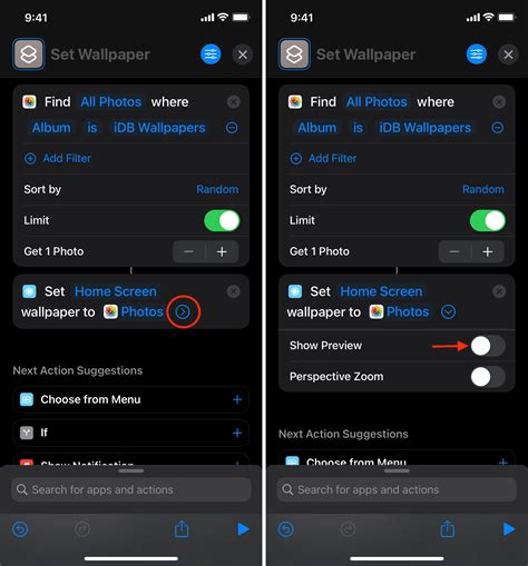 Create Shortcuts to change iPhone wallpapers automatically