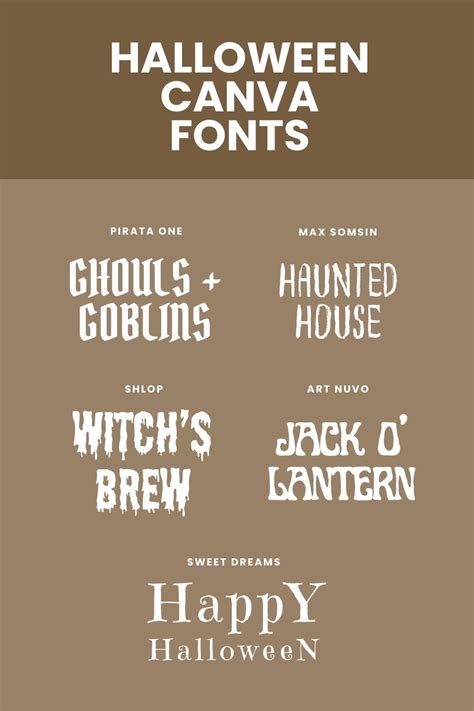 Create Spooktacular Designs Instantly with These 10 Halloween Fonts On Canva!