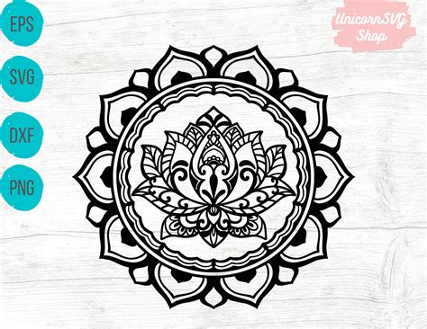Create Stunning Visuals with Mandala Lotus Svg!