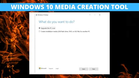 Create Windows 10 (21H1) Installation Media Using Media Creation Tool