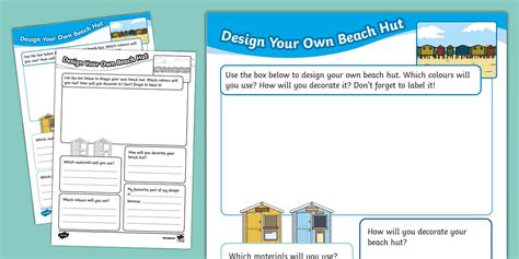 Create Your Own Beach Pictures to Color