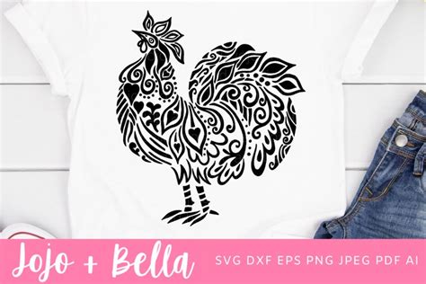 Create Your Own Beautiful Rooster Mandala Design with These Free SVG Files!