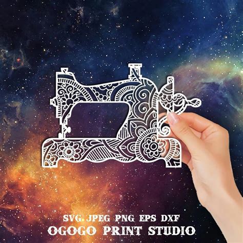 Create a Beautiful Sewing Machine Mandala SVG in Minutes!