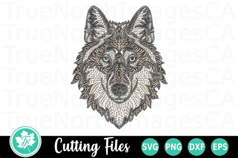 Create a Beautiful Wolf Mandala in Minutes with This Layered SVG!