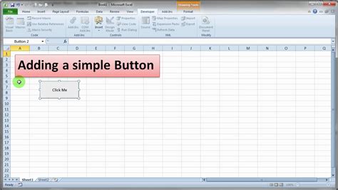 Create a Button To Get Started With VBA