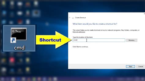Create a Command Prompt Desktop Shortcut on Windows 10