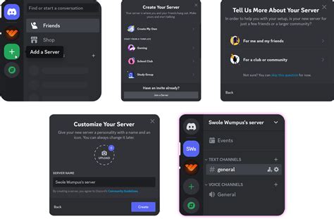 Create a Discord server and channel