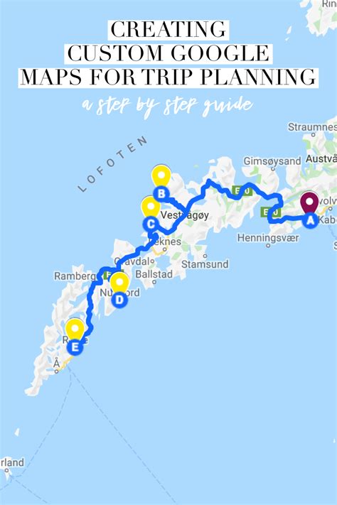 Create a Google Maps Trip Planner Map