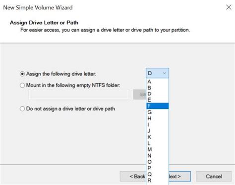 Create a New Drive Volume &amp; Assign a Drive Letter