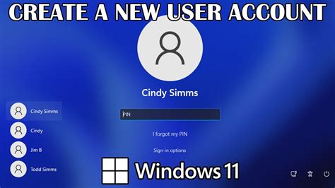 Create a New Windows User Account