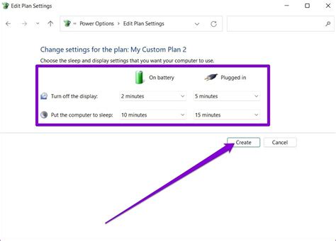 Create a Power Plan With Custom Sleep Settings