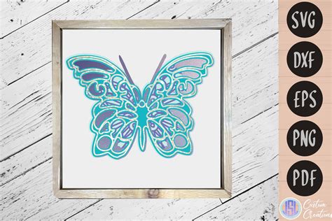 Create a Stunning 3D Mandala Butterfly with SVG!
