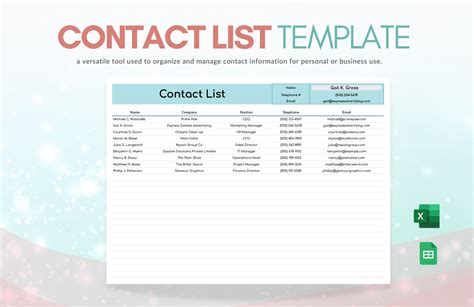 Create a contact list to make contacts easier to find