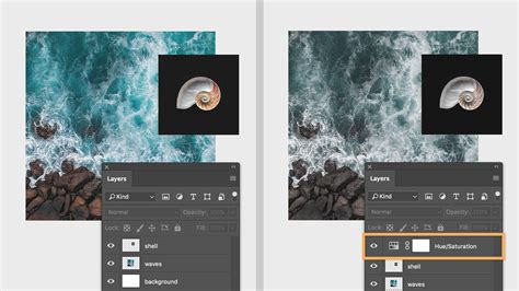 Create adjustment layer in Photoshop