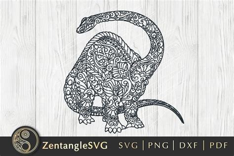 Create an Amazing Mandala Dinosaur SVG Design in 5 Minutes!