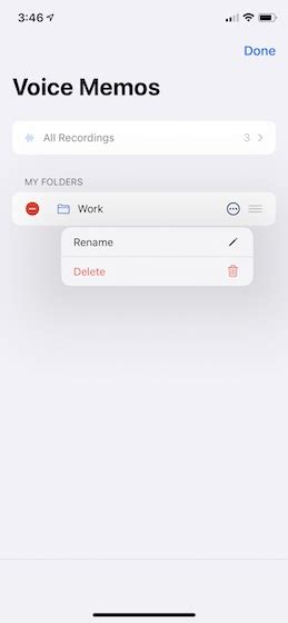 Create and Manage Folders in Voice Memos in iOS 14
