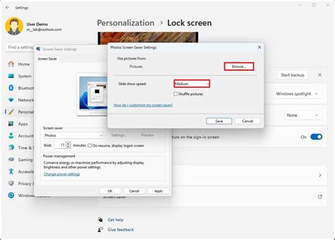 Create custom screensaver from image collection on Windows 11