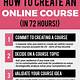 Creating Online Course Template