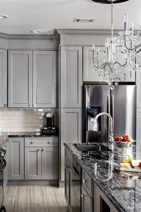 Charcoal Grey Grey Kitchen With Black Countertops The Best