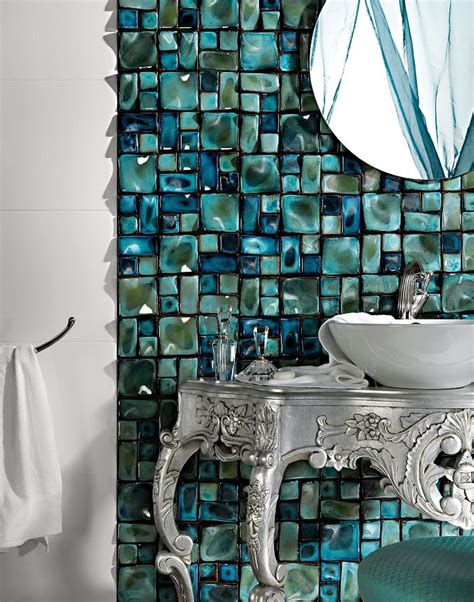 Coastal ResortStyle Spacious Master Bath in 2020 Mosaic tiles, Bank