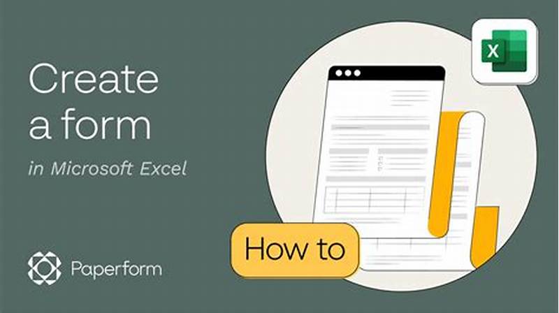 Creating A Form In Excel Using Developer